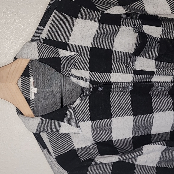 Maurices Soft & Fuzzy Button Down Plaid Shirt - Picture 2 of 8